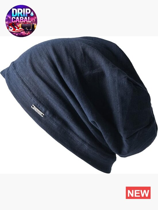 Cotton Slouchy Beanie - Lightweight Summer Chemo Hat Unisex main image 7